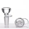 Glasschale mit 14-mm-Außengewinde, Glas-Kräuterhalter mit Kammsieb für Silikon-Wasserpfeife 698