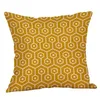 Burell Musard Pillow Case Yellow Geometryczne Spadek Jesień Poduszki Dekoracyjne June27 Drop Shipping