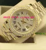 Luxury Watch Woman 2 Style 18K Diamante de diamante de ouro amarelo 41mm Diamante Buzel Automático Moda Menção Assista Wristwatch