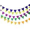 12 teile / los 10 * 10 cm Flaggen Banner Hochzeit Bunting Decor Geburtstag Party Dekorationen Kinder Baby Dusche Hängen Girlande Dekoration