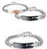 True love design Bracelet Anniversary Gift Stainless Steel Jewelry Couple Bracelets Bangle For Lover Men Women