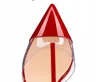 مصمم عارضة مثير سيدة أزياء المرأة الصنادل slingback الكعب الأحمر الأبيض أشار تو ر حزام واضح عالية الكعب شفافة كبيرة الحجم 44 مضخات