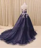 Abiti da sposa con abito da ballo gotico rosa nero con appliques in pizzo in perline di colore corsetto posteriore vintage non bianchi abiti da sposa personalizzati personalizzati