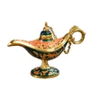 Antik stil Fairy Tale Aladdin Magic Lampor Te Pot Genie Lampa Vintage retro leksaker för barn hem dekoration gåvor