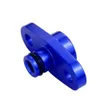 PQY RACING - Hoge kwaliteit 1/8 NPT Fuel Raildrukregelaar Adapter Blauw voor NISSAN TOYOTA SUBARU PQY-FPA12