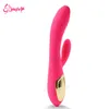 10 Speed Very soft G Spot Vibrators for Women Flexible Dual vibrator clitoral stimulator Adult sex toys for couple Sex Products S19706