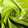 Ny Twill Silk Scarf Women Big Leaves Print Square Scarves Fashion Wrap Kvinna Foulard Stor Hijab Sjal Neckerchief 130 * 130cm