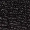 Hurtownie 8a Brazylijski Kinky Kręcone Wiązki Włosów Norek Peruwiański Afro Kinky Kręcone Ludzkie Hair Extensions 2szt Indian Curly Virgin Hair Weaves