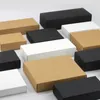 브라운 / 화이트 / 블랙 크래프트 종이 선물 골 판지 상자 공예 포장 상자 검은 종이 선물 상자 뚜껑 선물 판지 골 판지 상자 LX0560