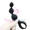 Toysdance Preto Silicone Anal Beads Para Brinquedos Adultos Do Sexo Flexível Bendable Butt Plug 14 * 3 cm Produtos Do Sexo Novidade Erótica Bola Anal S924