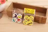 Facial expression eraser smiling face and color cartoon circle