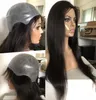 Full tunn hud peruker 9A Grade toppkvalitet Silky Rak Virgin Burmese Human Hair Silicone Pu Wig Fast Express Leverans