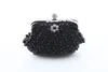 2019 Top Shell Pearls Bridal Hand Bags One Shoulder Clutch Beaded Crystal Formal Evening Party Diner Bags Shell Style Cheap S1980345