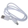 1M 3ft 1A Micro USB-kablar Android V8-laddningsladdningsladdning Kabelkabel för mobiltelefoner Huawei Samsung Galaxy S7 Edge/S7/S6/LG/Kindle/PS4-White DHL Fedex gratis frakt