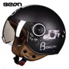 Motocykl Helmet Chopper 3 4 Otwórz twarz Hełm Vintage Moto Casque Casco Capacete Mężczyźni Kobiety Skuter Motocykl