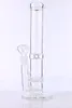 Hookahs Glass Bong of Transparent color Skull and Honeycomb percolator water pipe 14/19 down stem for bongs dab rigs