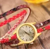 Schmuck Armbänder Uhr für Frauen Bindfaden Weben Serpentin Quarzuhr Mode von 264Q