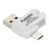 Mini USB Kart Okuyucu OTG Mikro USB TF Kart USB 2.0 Bellek Kartı Adaptörü PC SMARTHPHOPLE 100 PCS/LOT için Yüksek Kalite Bağlantı Kiti
