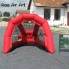 2 stuks Mini Red Yard Penalty schoten Oxford opblaasbare golfdoel frame kooi voor plezier en golfwedstrijd met gratis ventilator te koop