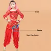 Meisjes buikdans kostuum set pak kinderen buik dansende kind bollywood kinderen prestaties outfits chiffon lange mouwen