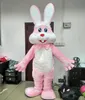 2024 Vendita di fabbrica Caldo Furry Pink Bunny Rabbit Costumi per adulti per le vacanze di Pasqua
