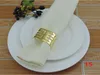 Free Shipping Gold/Silver Stainless Steel Napkin Rings Hotel Restaurant Dining Table Decoration Wedding Serviette Holder Buckles