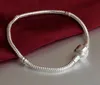 Low Price Factory Wholesale 925 Sterling Silver Bracelets 3mm Snake Chain Fit Pandora Charm Bead Bangle Bracelet Jewelry Gift For Men Women