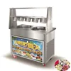 Beijamei Dubbele Ronde Pan Gebakken Ijs Roll Machine 110V 220 V Platte Pan Thailand Fried Ice Cream Machine 5 emmers