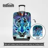 Animal Expression Printing Elastic Stretch Thick Anti-Dust Travel Accessories Waterproof Luggage Protective Cover For 18-32 Inch Suitcases