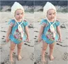 2017 Baby Girl Romper Infant Summer Ruffled Newborn Jumpsuit Ruffles Sleeve Clothes Bubble Toddler Produce Girls babies Rompers Ro9046012