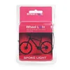 Wheelight A02 Ultra Bright LED Fietswiel Spoke Light String Kleurrijke fietsbandaccessoires 2,2 m LED-wiellichtstring