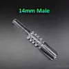 Quartz Tip for Mini Nectar Collector Kits Joint 10mm 14mm 18mm With Free Plastic Keck Clips Quartz Banger Nail Quartz Tips