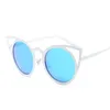 Occhiali da sole Cat Eye di lusso da donna Montature per occhiali in metallo Tonalità a specchio Sexy Sunnies ss309