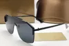 Summer Style Luxury 0291 Solglasögon för kvinnor Män Design Fashion Wrap Half Frame Coating Lens Carbon Fiber Ben UV400 Outdoor Eyew5194465