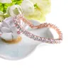 10pc/set 2018 moda mais recente venda design exclusivo ouro rosa zircão pulseira feminina para presente do dia das mães joias da moda