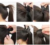 Claw Clip Drawstring Ponytail 22quot Long Fake Ponytail Extensions 100 Real Hair Pony Tails Human Hair Curly Hairpieces of Fibe7293769