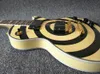 Gold Zakk Wylde Inchiostro sul retro di Switch ad anello nero aggiornato la paplicia Zakk Wylde Bullseye Black Cream Electric Guitar EMG Active6022231