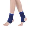 1 paires genouillères élastiques bleu genouillères genouillère orthèse jambe arthrite blessure GYM manchon élastique Bandage cheville orthèse soutien