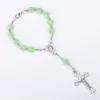8mm ny design rosary pärlor religiös katolsk rosary armband rosary bön jesus crucifix stars mary centerpiece armband