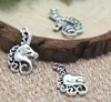 100 Stück Legierung Einhorn Pferd Charms Antik Silber Charms Anhänger für Halskette Schmuckherstellung Erkenntnisse 15x26mm