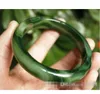 Whole Beloved Natural beautiful green jade bracelet bangle big size 70mm box1377297