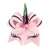 Bébé Filles Princesse Paillettes Licorne Rubans Bandeaux Ponyrtail Titulaire Arc Tissu cosplay Fleur Cheveux Bow épingle Enfants Cheveux Accessoires