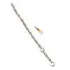 Menottes à chaîne en acier inoxydable Bracelet réglable poignet cheville collier de retenue unisexe manille de verrouillage robuste DoctorMonalisa6037009