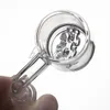 Quartz Banger Nail avec Quartz Snowflakes Insert Plat Quartz Nail Pour Verre Bong 10mm 14mm 18mm Mâle Femelle