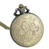 Classic Vintage Bronze Russia Soviet Sickle Hammer Quartz Pocket Watch Retro Men Women Necklace Pendant Jewelry Gifts