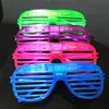 LED Light Glasses Flashing Shutters Shape Glasses Flash Glasses Sunglasses Dances Party Supplies Festival Decoration4952976