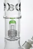 glazen waterleidingen rechte buisgass bong 15 inch met schijf perc kleur accent op mondstuk waterpijp waterpijpbakken