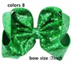 ¡10 estilos disponibles! Día de San Patricio Glitter Ribbon Cheer pelo arco banda elástica para niñas regalo 20 unids /