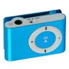 Mini lecteur MP3 portable à clip en métal avec 8 couleurs de bonbons sans carte mémoire Sport lecteur de musique 3,5 mm avec fente TF câble USB pour écouteurs
