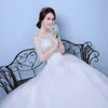 Photo réelle de luxe longue Train robe de mariée 2018 Court Vintage col bateau demi manches dentelle robe de mariée vestido de noiva Appliques